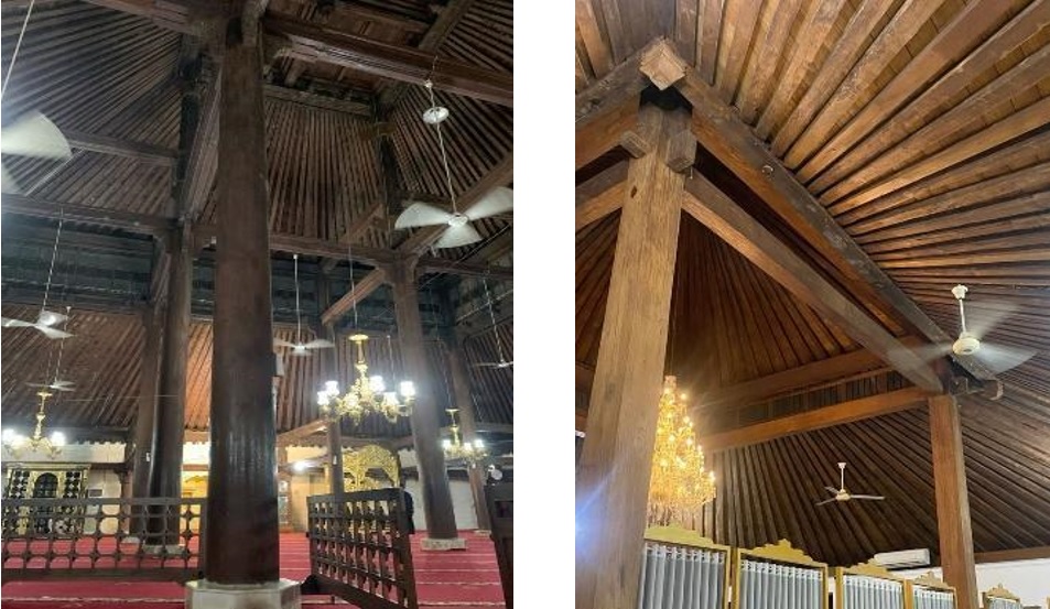Saka Guru Terbuat dari Kayu